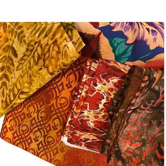 Fabric lot.  1st photo has 6 yards of fabric pictured. All pictured included - Picture 6 of 6